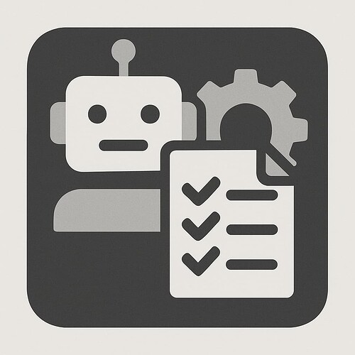 The image showcases a simplistic robot holding a checklist featuring several checked boxes and gears, symbolizing automation or automated task management. (Captioned by AI)